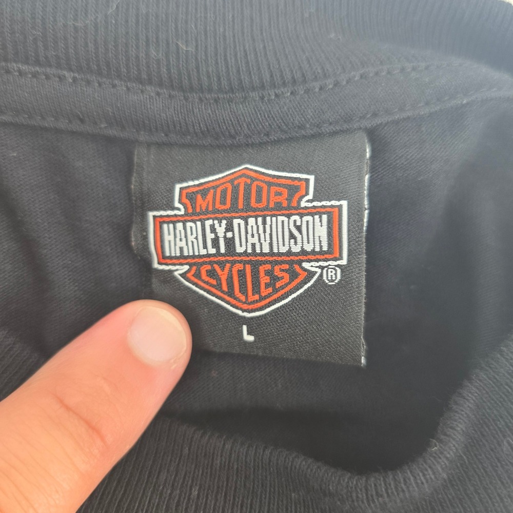 Vintage 2004 Harley Davidson Bluegrass Louisville KY T-Shirt Black Large USA - Picture 4 of 5